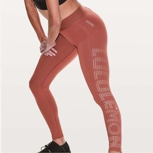 Lululemon Ride & Reflect Tight Leggings 28” Soul Cycle Adobe Dust Sz 6